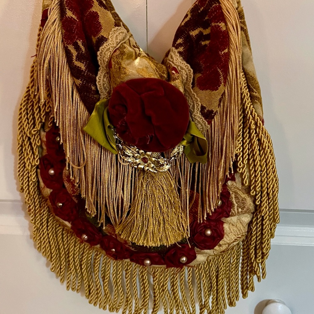 Traci Myers Bohemian Hand Sewn Carpet Bag One of Her First